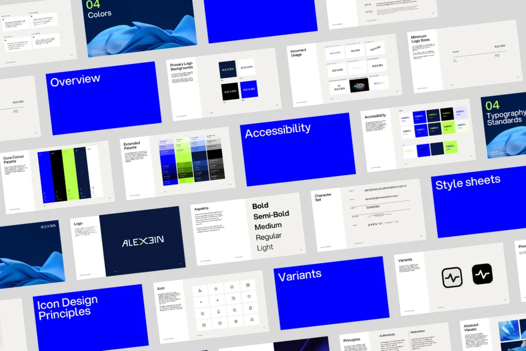 I.T. solutions business brand style guide mockup