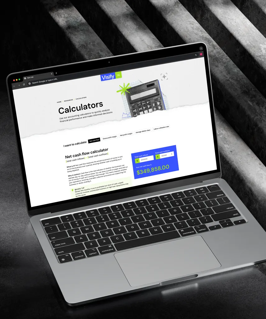 Local strategic finance and bookkeeping service website design - laptop mockup