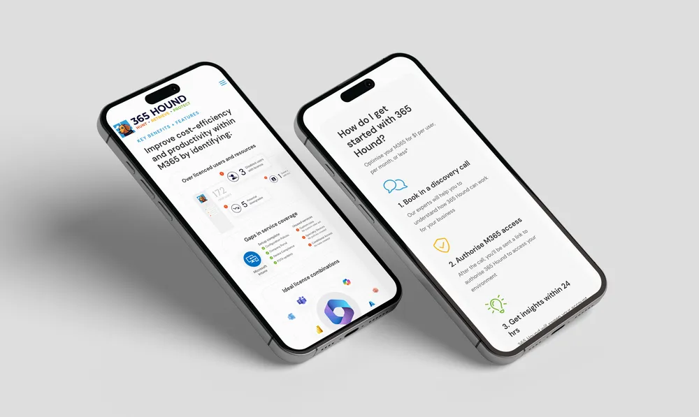 Melbourne I.T. solutions business mobile responsive web design mockup