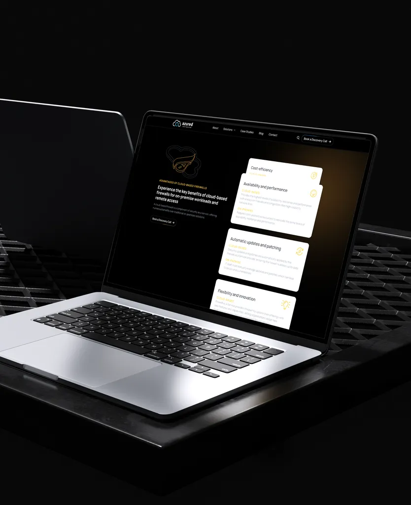 Melbourne based I.T. solutions business web design - laptop mockup